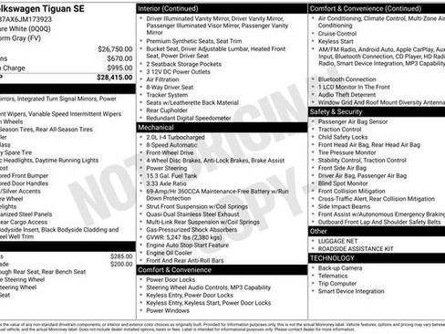 Used 2018 Volkswagen Tiguan SE image 27