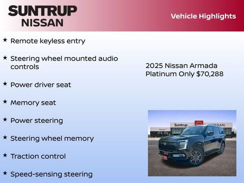 New 2025 Nissan Armada Platinum image 16