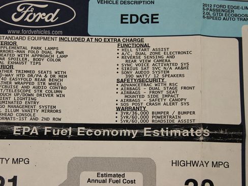 Used 2012 Ford Edge Limited image 86