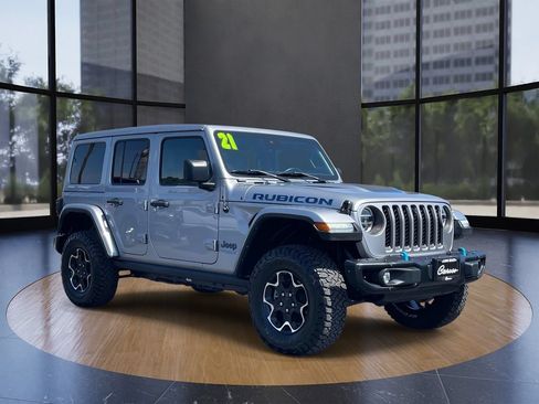 Used 2021 Jeep Wrangler Unlimited Rubicon 4xe w/ Steel Bumper Group AWD/4WD image 1