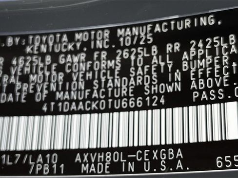 New 2026 Toyota Camry XLE image 25