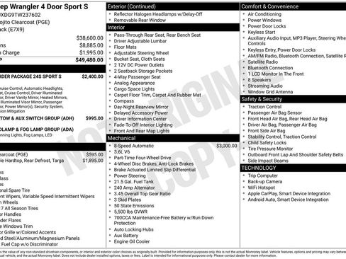 New 2026 Jeep Wrangler Sport S image 32
