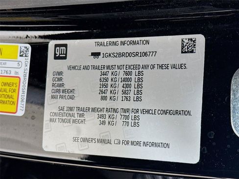Used 2025 GMC Yukon Elevation AWD/4WD image 34