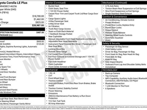 Used 2014 Toyota Corolla LE w/ Body Protection Package image 30