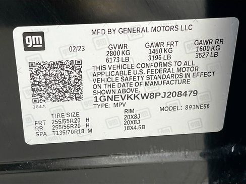 Used 2023 Chevrolet Traverse Premier w/ LPO, Floor Liner Package AWD/4WD image 35