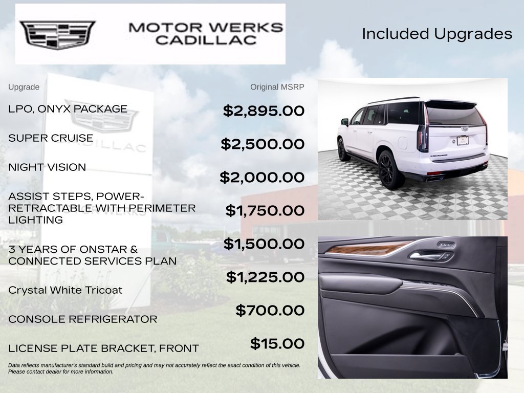 Used 2023 Cadillac Escalade ESV Sport Platinum w/ LPO, ONYX Package AWD/4WD image 4