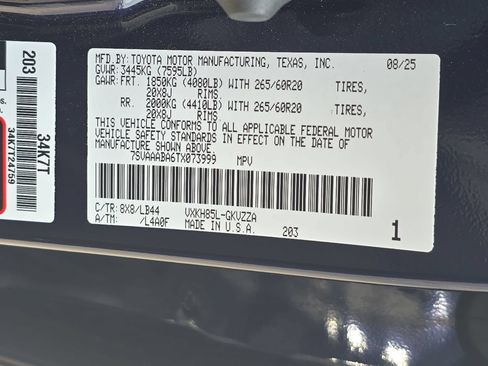 Used 2026 Toyota Sequoia 1794 Edition AWD/4WD image 34