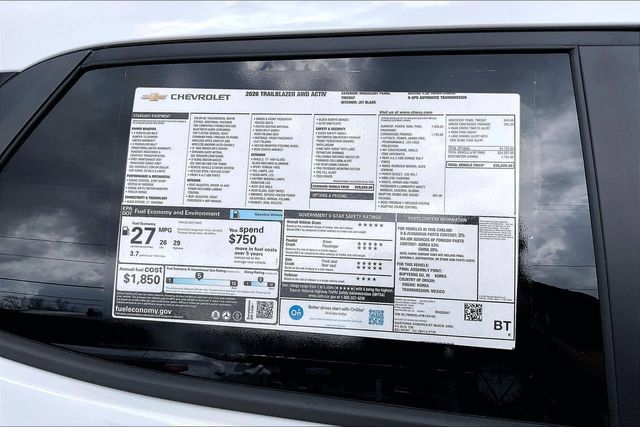 New 2026 Chevrolet TrailBlazer ACTIV w/ Convenience Package AWD/4WD image 15