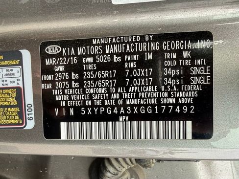 Used 2016 Kia Sorento FWD image 32