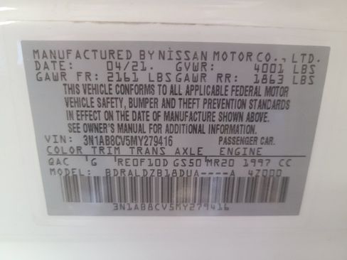 Used 2021 Nissan Sentra SV FWD image 33