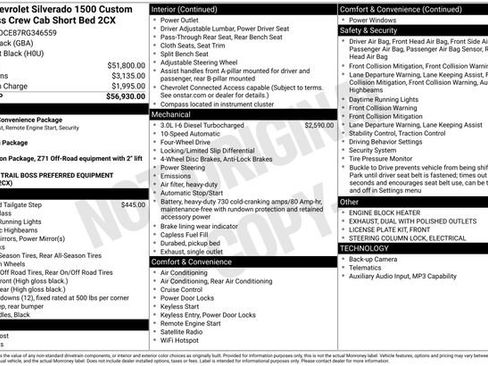 Used 2024 Chevrolet Silverado 1500 Custom Trail Boss AWD/4WD image 26
