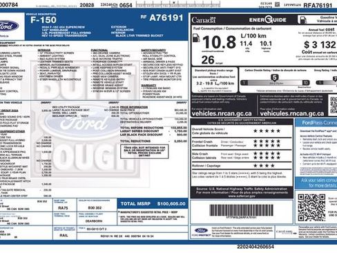 Used 2024 Ford F150 Lariat w/ Equipment Group 502A High AWD/4WD image 3