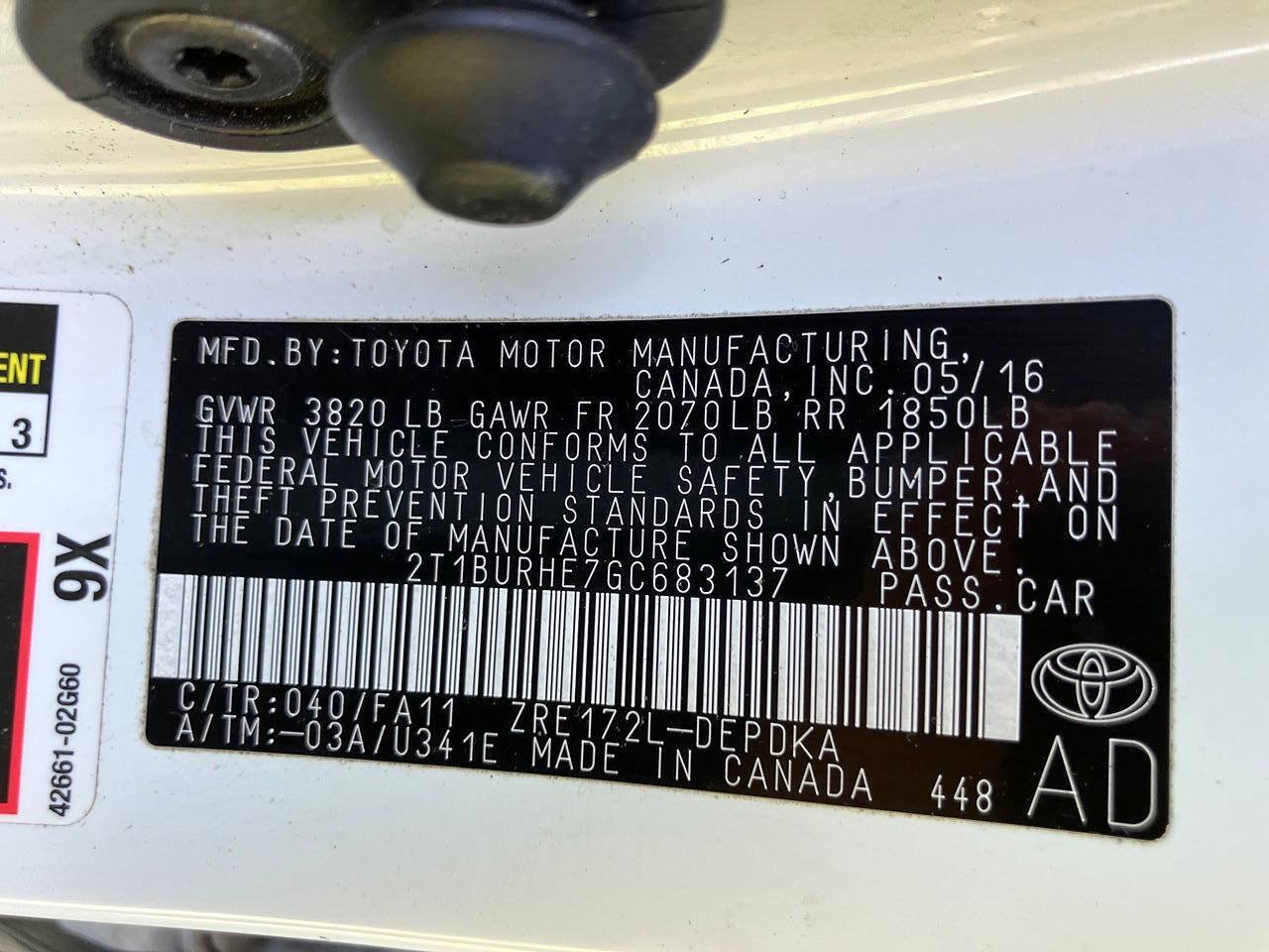 Used 2016 Toyota Corolla L FWD image 12