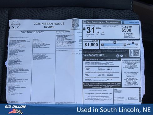 Used 2026 Nissan Rogue SV w/ Cold Weather Package image 13