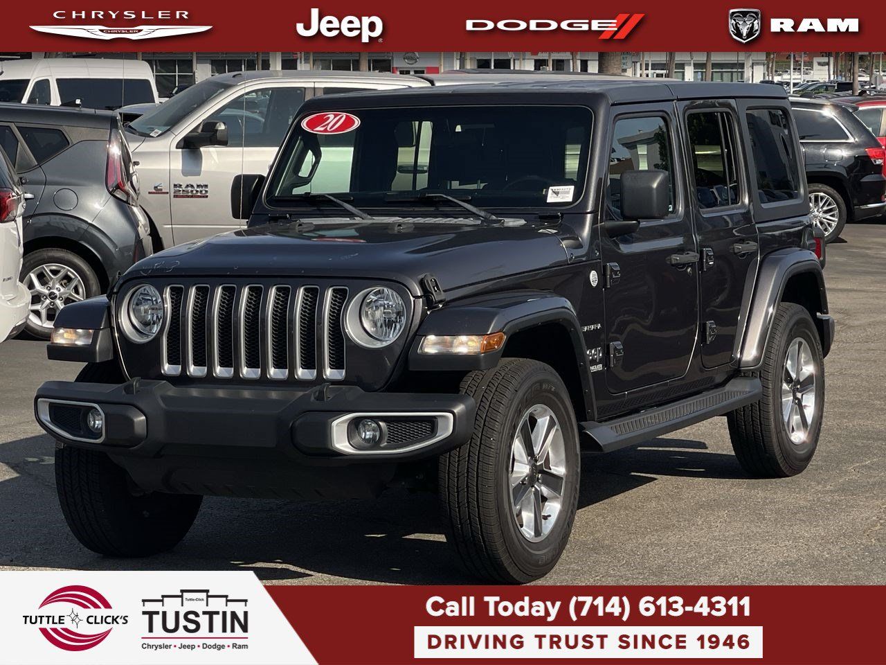 Used 2020 Jeep Wrangler Unlimited Sahara AWD/4WD image 3