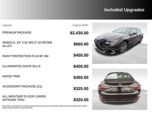 Used 2024 Lexus ES 350 w/ Premium Package FWD image 6