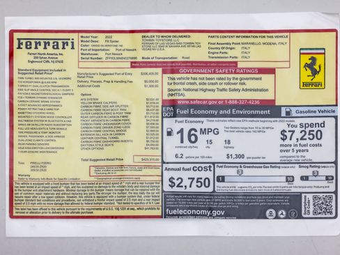 Certified 2022 Ferrari F8 Tributo RWD image 43
