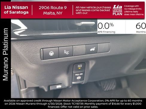 New 2026 Nissan Murano Platinum AWD/4WD image 16