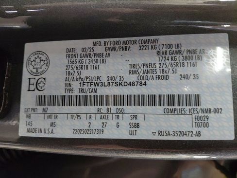 Used 2025 Ford F150 XLT w/ Equipment Group 301A Standard AWD/4WD image 35