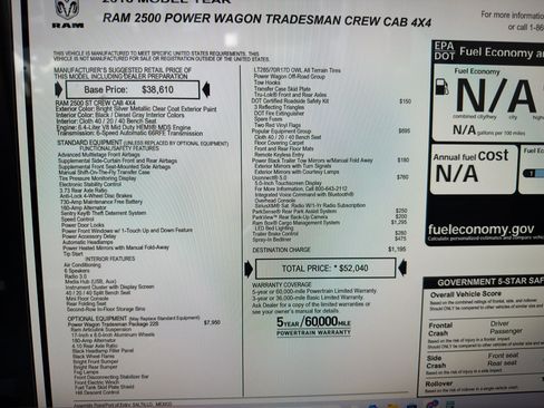 Used 2016 RAM 2500 Power Wagon Tradesman image 20