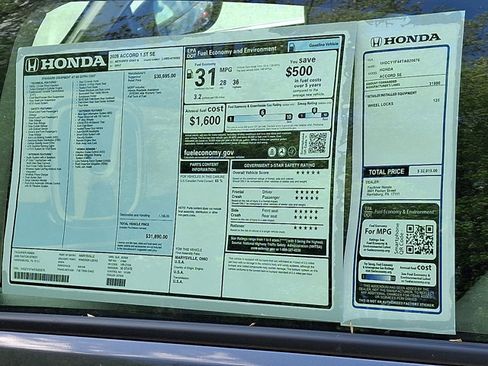New 2026 Honda Accord SE image 22