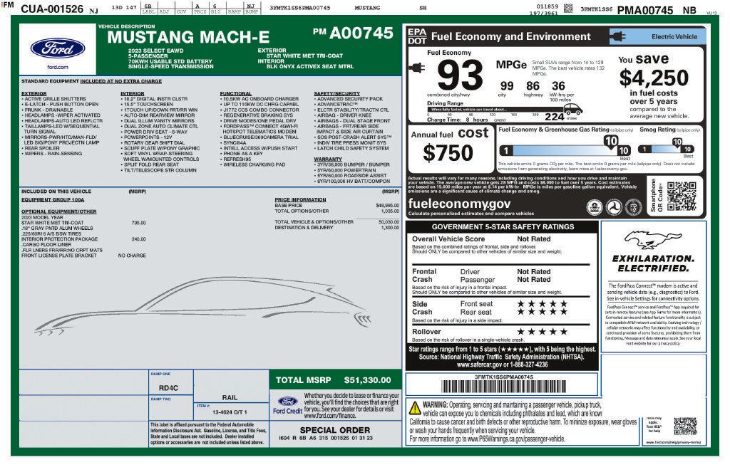 Used 2023 Ford Mustang Mach-E Select AWD/4WD image 9