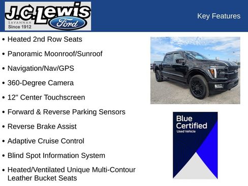 Certified 2024 Ford F150 Platinum w/ Equipment Group 702A High image 30