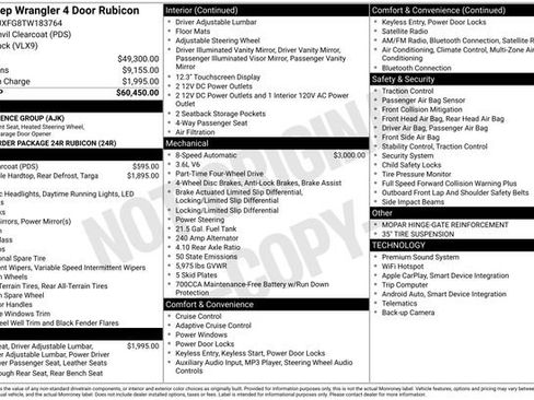 New 2026 Jeep Wrangler Unlimited Rubicon w/ Xtreme 35 Tire Package image 44