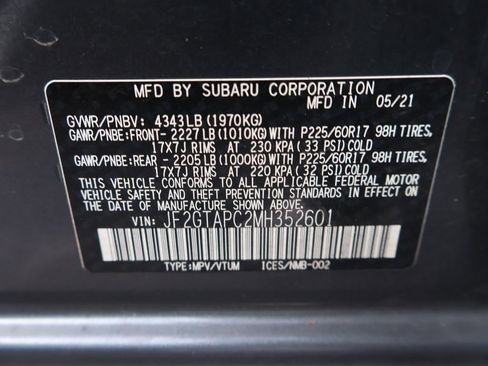 Used 2021 Subaru Crosstrek 2.0i Premium image 40