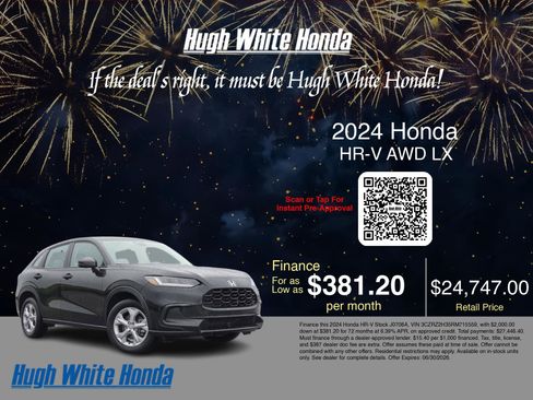 Used 2024 Honda HR-V LX image 3