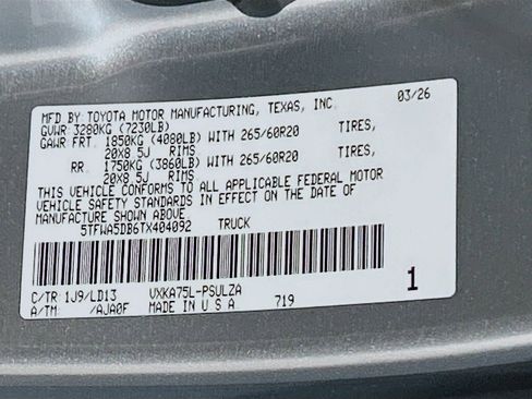 New 2026 Toyota Tundra Limited image 29