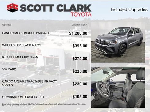 Used 2022 Volkswagen Taos SE w/ Panoramic Sunroof Package image 4