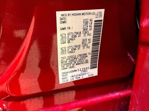 Used 2021 Nissan Titan PRO-4X w/ Pro-4x Convenience Package AWD/4WD image 21