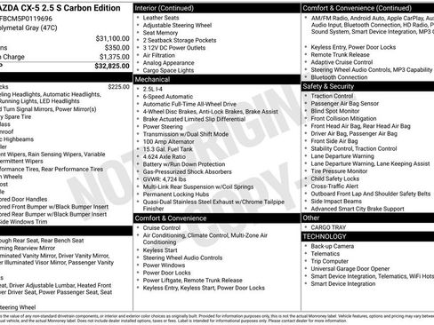 Used 2023 MAZDA CX-5 Carbon Edition image 10