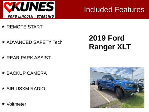 Used 2019 Ford Ranger XLT w/ Equipment Group 302A Luxury AWD/4WD image 2