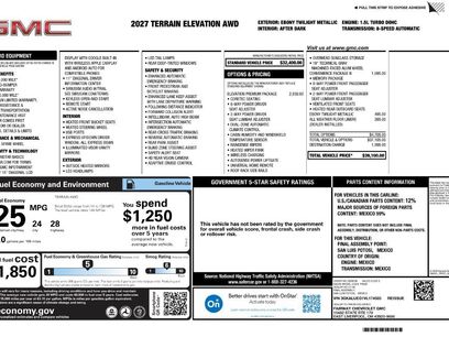 New 2027 GMC Terrain Elevation w/ Elevation Premium Package
