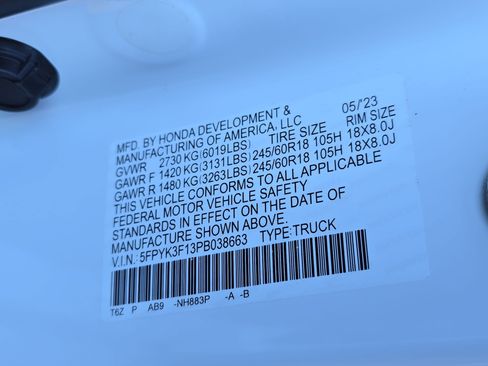Used 2023 Honda Ridgeline Sport image 34