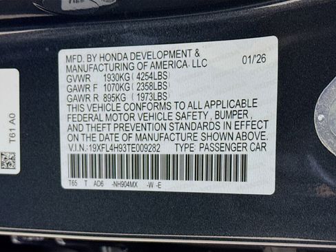 New 2026 Honda Civic Sport Touring image 39