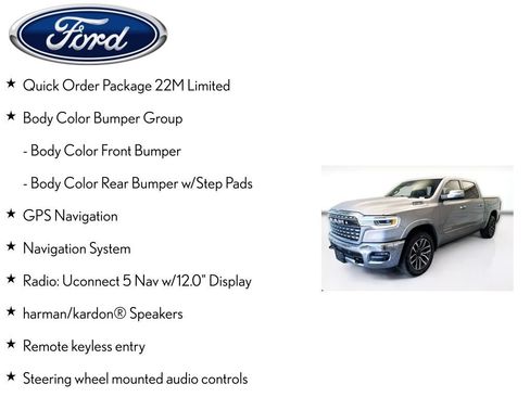 Used 2025 RAM 1500 Limited w/ Body Color Bumper Group AWD/4WD image 6