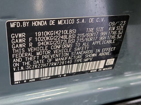 Certified 2024 Honda HR-V EX-L image 33