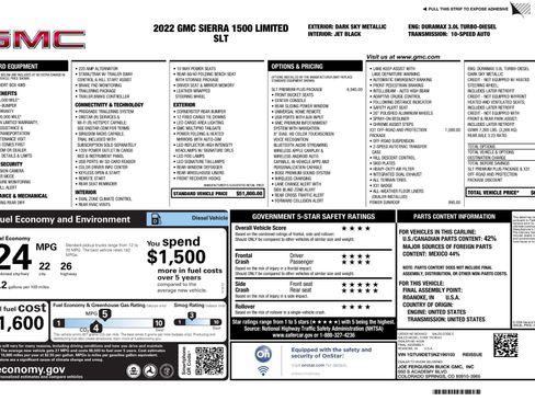 Used 2022 GMC Sierra 1500 SLT w/ SLT Premium Plus Package image 11