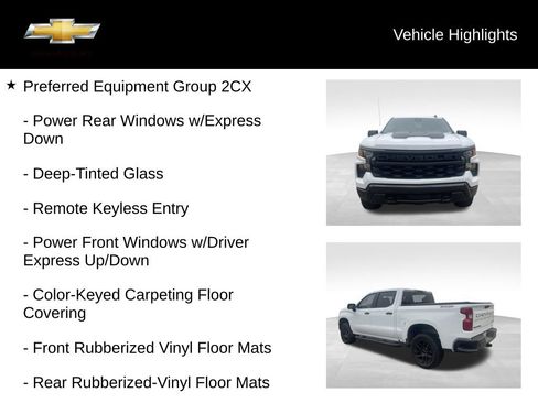 Used 2025 Chevrolet Silverado 1500 Custom Trail Boss w/ Turbomax Blackout Package AWD/4WD image 19