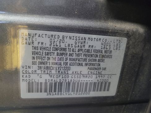Used 2020 Nissan Sentra SV w/ Trunk Package FWD image 33