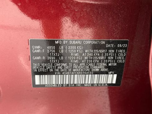 Certified 2024 Subaru Outback Premium AWD/4WD image 29