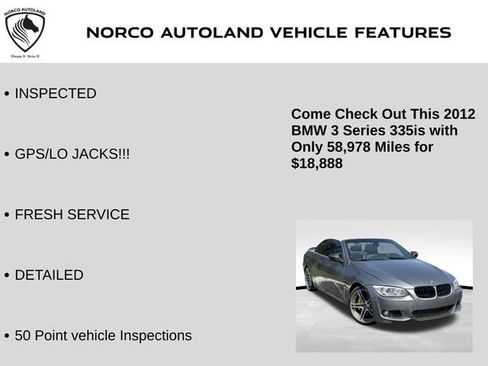 Used 2012 BMW 335is Convertible image 7