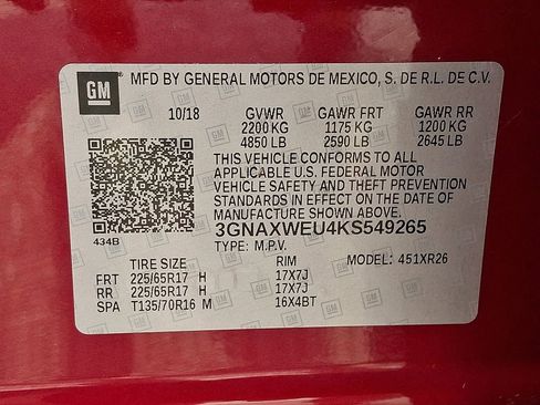 Used 2019 Chevrolet Equinox LT w/ Sun & Navigation Package AWD/4WD image 28