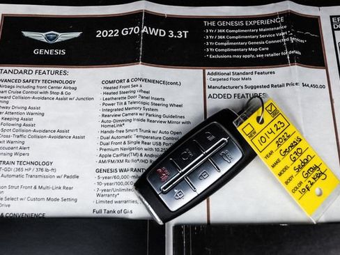 Used 2022 Genesis G70 3.3T AWD/4WD image 92