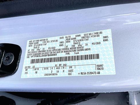 Used 2025 Ford F150 XLT w/ Equipment Group 302A MID AWD/4WD image 38