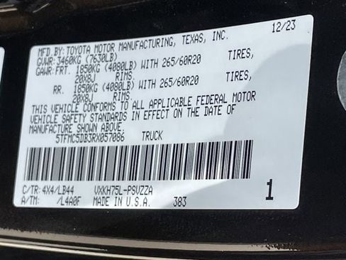 Used 2024 Toyota Tundra 1794 Edition AWD/4WD image 32