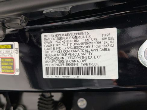 New 2026 Honda Ridgeline RTL image 18